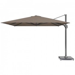 PLATINUM Challenger T1 Free-Arm Parasol 3.5x3.5m Mocha PLATINUM Challenger T1 Premium Free-Arm Parasol 3.5x3.5m Mocha Color-Rotatable - Sun Protection-Overhanging Parasols