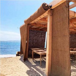 Coconut Rectangular Shade Sail 2x5m M1 La Scourtinerie Coconut Rectangular Shade Sail 2x5m Model 1 La Scourtinerie – Organic Shade Sails