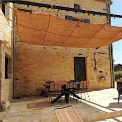 Coconut Rectangular Shade Sail 3x5m La Scourtinerie Coconut Rectangular Shade Sail 3x5m Model 3 La Scourtinerie – Organic Shade Sails