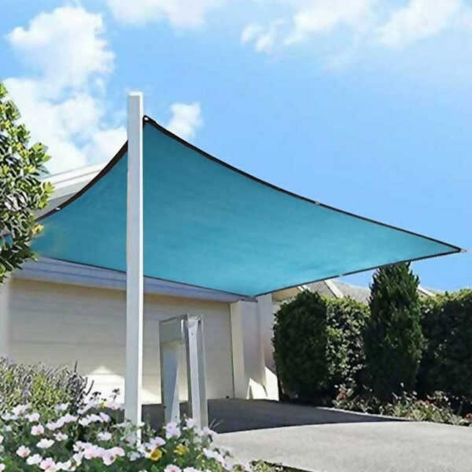 Πανί Αναπνέον Έτοιμο 2x3m Ραμμένο Μπλε 280gr/m² με Κρίκους στις Γωνίες | Δίχτυα & Πανιά για Σκιά Πανί Αναπνέον Έτοιμο  2x3m Ραμμένο Μπλε 280gr/m² με Κρίκους