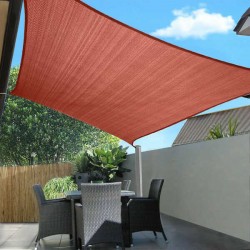 Shade Sail Terracotta Anti-UV 280gr/m² 3x4m & Rings