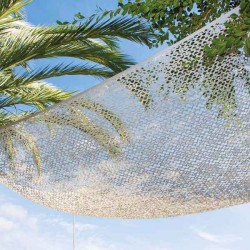 NORTENE Rectangular Camo Shade Net 3x4m White-Grey NORTENE Rectangular Camo Shade Net 3x4m Two-Color White-Grey 120g/m² - Shade Nets