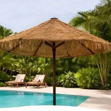 Natural Coir Mat Umbrella Canopy Cover Premium Ø200 cm - Sails Made by 100% Natural Coconut Fibers