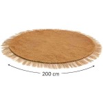 Στρογγυλό Πανί Κοκοφοίνικα Premium Ø200cm για Ομπρέλες - Σκιά με Πανιά από Ίνες Κοκοφοινίκων