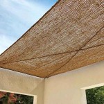 Rectangular Coconut Fiber Shade Sail M2 Premium (2x5m) - Sails Made by 100% Natural Coconut Fibers