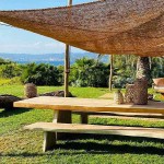 Rectangular Coconut Fiber Shade Sail M2 Premium (2x5m) - Sails Made by 100% Natural Coconut Fibers