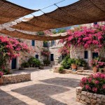 Rectangular Coconut Fiber Shade Sail M3 Premium (4x6m) - Sails Made by 100% Natural Coconut Fibers