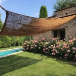Square Coconut Fiber Shade Sail M1 Premium (3x3m) - Sails Made by 100% Natural Coconut Fibers