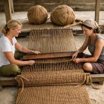 Square Coconut Fiber Shade Sail M1 Premium (3x3m) - Sails Made by 100% Natural Coconut Fibers