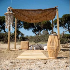 Coconut Fiber Shade Sail M2 Economy 4x4m Square - Sails Made by 100% Natural Coconut Fibers