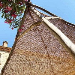 Rectangular Coconut Fiber Shade Sail 2x3m Reinforced Diagonal M2 Economy - Sails Made by 100% Natural Coconut Fibers