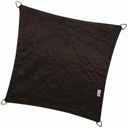PLATINUM Shade Sail Coolfit Square 3.6x3.6m Black PLATINUM Shade Sail Coolfit® Square 3.6x3.6m 285gsm Black (NESLING) - Sun Protection-Shade Sails