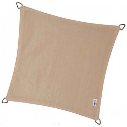 PLATINUM Shade Sail Coolfit Square 3.6x3.6m Ecru PLATINUM Shade Sail Coolfit® Square 3.6x3.6m 285gsm Ecru (NESLING) - Sun Protection-Square Shade Sails