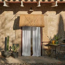 Seagrass Rustic Curtain 150x300cm Natural Plant Fabric - Eco-Friendly Curtains