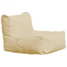 Lounge Pouf Waterproof Beige 70x100x(H)31/60cm