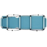 Ξαπλώστρα Αλουμινίου Στοιβαζόμενη Τεξτιλίνη 2x1 Γαλάζια 191x60x(Υ)30/81cm - Ξαπλώστρες Επαγγελματικές Ξαπλώστρα Αλουμινίου Τεξτιλίνη 2x1 Γαλάζια 191x60x(Υ)30/81cm