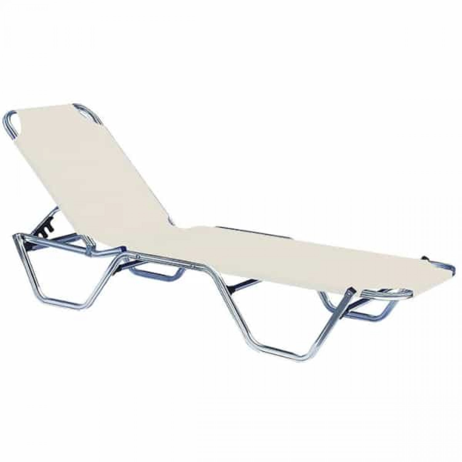Aluminum Sun Lounger Stackable Sugar 191x60x(H)30/81cm Textilene 2x1 Aluminum Sun Lounger Stackable Sugar 191x60x(H)30/81cm