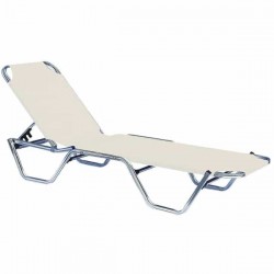 Aluminum Sun Lounger Stackable Sugar 191x60x(H)30/81cm