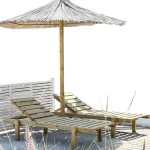 Wooden Sun Lounger 190x77x35(H)cm - Outdoor Goods