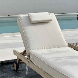 Μαξιλάρι Ξαπλώστρας Παραλίας-Πισίνας με Προσκέφαλο 15(Υ)x200x65cm - Μαξιλάρια & Στρώματα Ξαπλώστρας Παραλίας-Κήπου