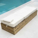 Wooden Professional Beach Lounger 205x69.5x29cm Solid Wood - Wooden Sun Loungers