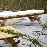 Rustic Wooden Chaise Longue Sunbed 200x65x38cm Impregnated - Preasure Treated Sun Loungers & Chaise Longues