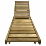 Ξαπλώστρα Ξύλινη Εμποτισμένη 200x68x(Y)32/100cm Βαρέως Τύπου