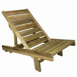 Deckchair Wooden Professional Beach-Garden 123x68x32cm Deckchair Wooden Professional Beach-Garden 123x68x32cm - Preasure Treated Deckchairs