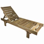 Sun Lounger Wooden LUX Professional 200x80x32cm - Preasure Treated Sun Loungers