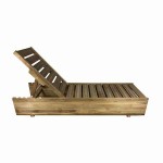 Sun Lounger Wooden Beach-Garden Professional 200x68x32cm - Preasure Treated Sun Loungers