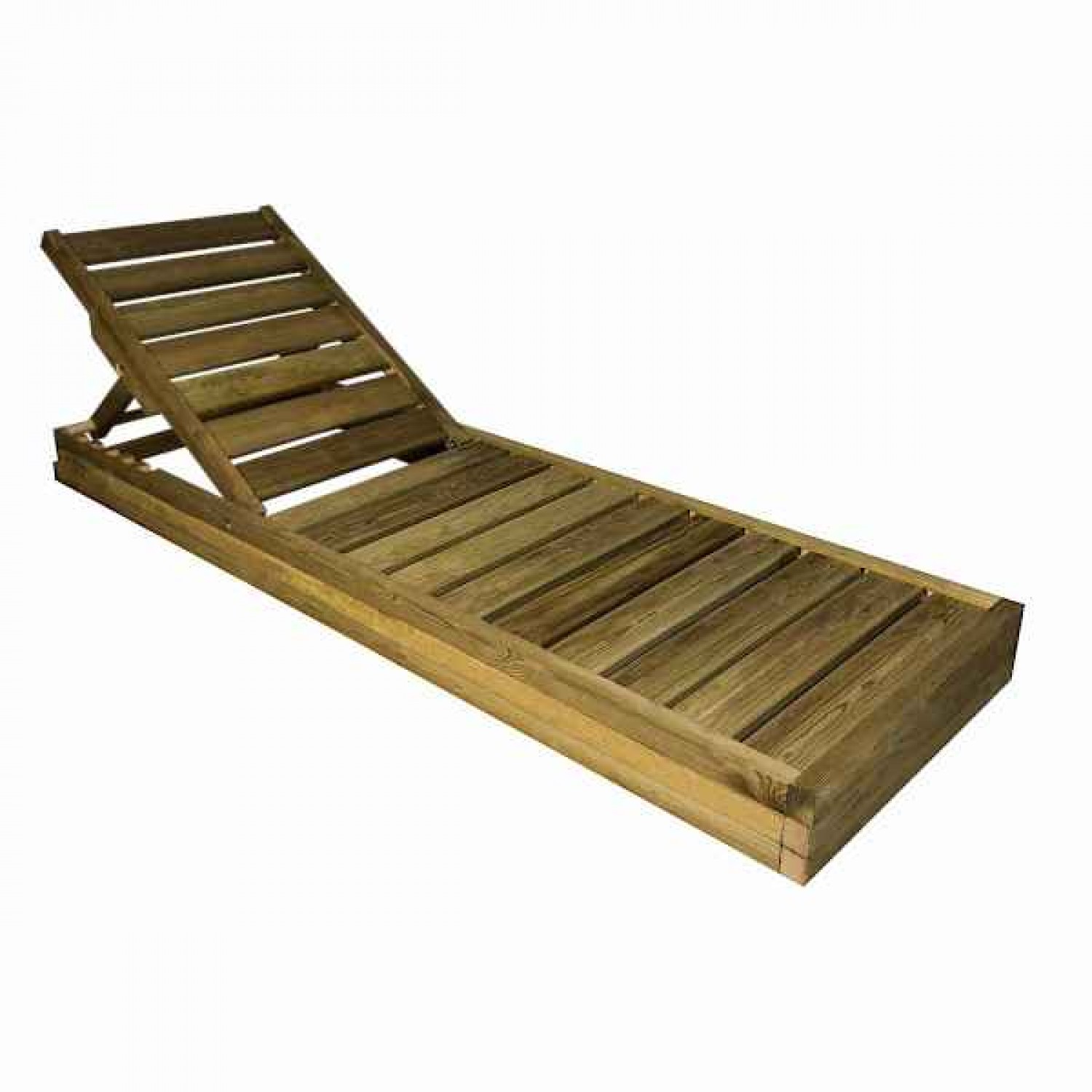 Sun Lounger Wooden Professional 191x68x14cm - Preasure Treated Sun Loungers
