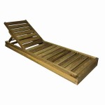 Sun Lounger Wooden Professional 191x68x14cm - Preasure Treated Sun Loungers