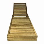 Sun Lounger Wooden Professional 191x68x14cm - Preasure Treated Sun Loungers