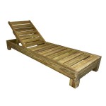 Sun Lounger Wooden Professional 210x68x25cm - Preasure Treated Sun Loungers
