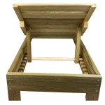 Sun Lounger Wooden Professional 210x68x25cm - Preasure Treated Sun Loungers
