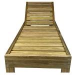 Sun Lounger Wooden Professional 210x68x25cm - Preasure Treated Sun Loungers