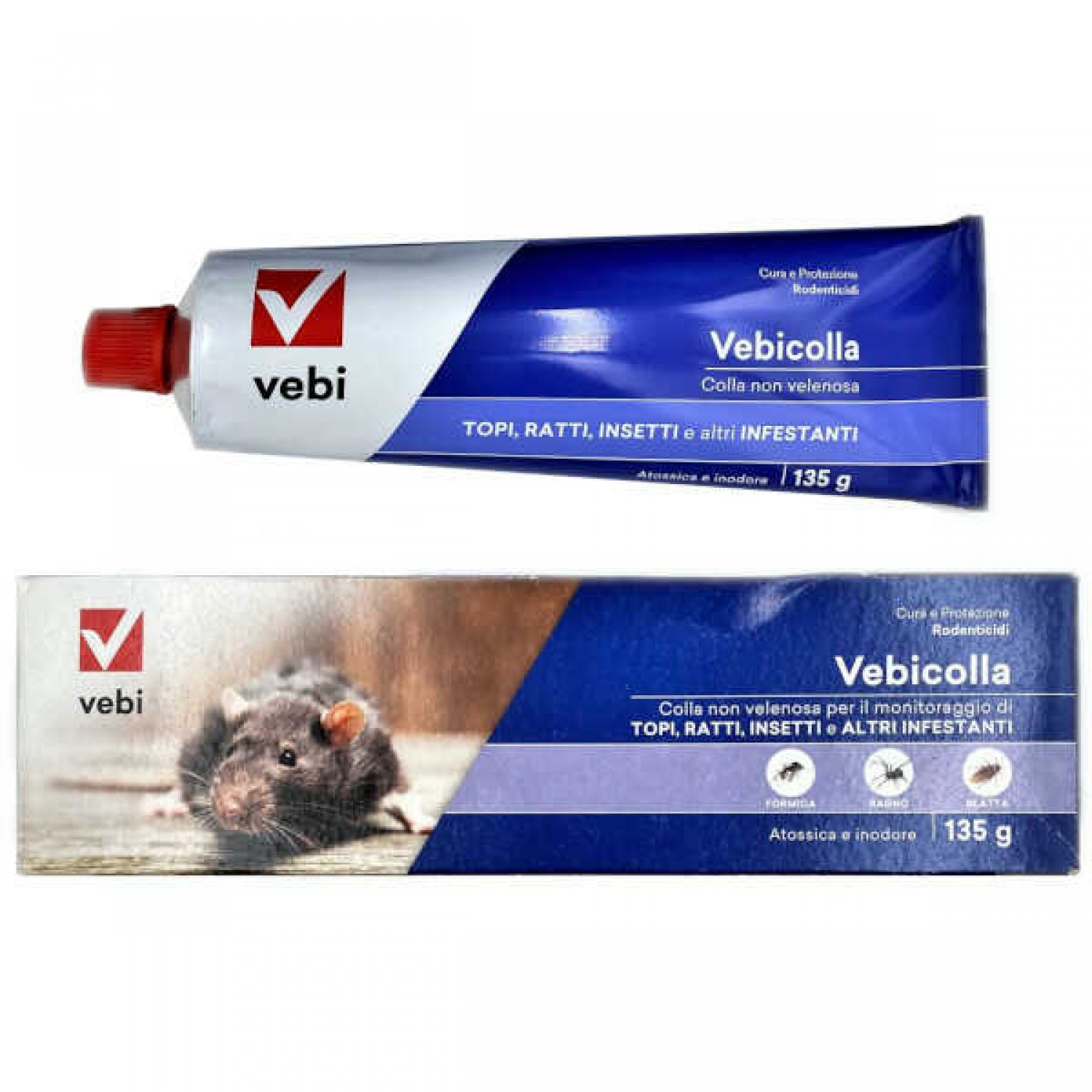 VEBICOLLA Glue Tube 135gr for Mice-Rodents-Insects - Trapping VEBICOLLA Glue Tube 135gr for Mice-Rodents-Insects
