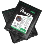 BRADAS Woven Anti-Weed PP Black UV 70gr/m² 1.6x5m - Ground Cover Textile