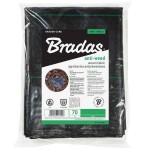 BRADAS Woven Anti-Weed PP Black UV 70gr/m² 1.6x5m - Ground Cover Textile