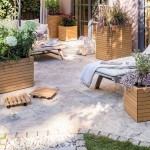 PALO Natural Wood Square Rolling Coaster 28x28cm PALO Natural Wood Square Rolling Coaster 28x28cm LECHUZA - Rolling Coasters for Pots & Planters