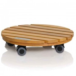 PALO Natural Wood Στρογγυλή Βάση με Ροδάκια Δ30cm LECHUZA PALO Natural Wood Στρογγυλή Βάση με Ροδάκια Δ30cm LECHUZA - Ξύλινες Στρογγυλές Βάσεις