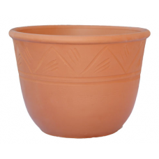 Round Clay Plant Pot OMEGA Ø40 x (H)30cm ATTIKA Ceramart