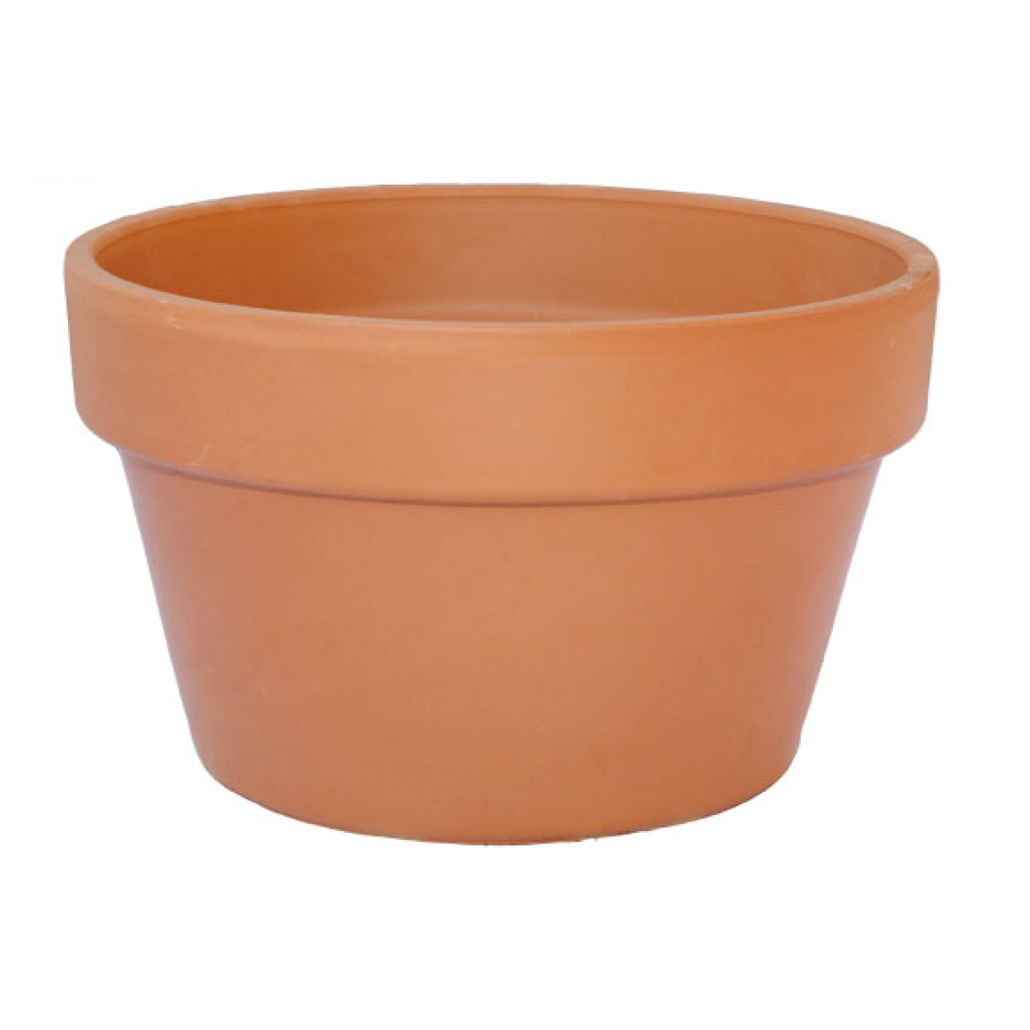 Round Clay Plant Pot FITORIO LOW Ø20 x (H)12cm Ceramart