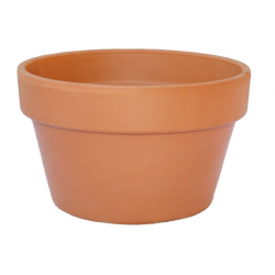 Round Clay Plant Pot FITORIO LOW Ø20 x (H)12cm Ceramart