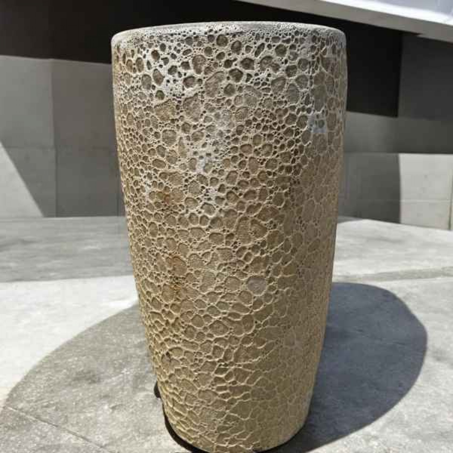 Γυαλωμένη Πήλινη Γλάστρα Μπεζ Δ50x90cm CERAMART - Στρογγυλές Πήλινες Γυαλωμένες Γλάστρες