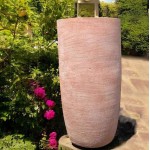 Γυαλωμένη Πήλινη Γλάστρα Τερακότα Δ50x96cm CERAMART - Στρογγυλές Πήλινες Γυαλωμένες Γλάστρες