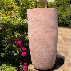 Γυαλωμένη Πήλινη Γλάστρα Τερακότα Δ50x96cm CERAMART - Στρογγυλές Πήλινες Γυαλωμένες Γλάστρες
