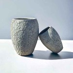Γυαλωμένη Πήλινη Γλάστρα Γκρι Σκούρο Δ32x45cm CERAMART - Στρογγυλές Πήλινες Γυαλωμένες Γλάστρες