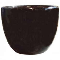 Γυαλωμένη Πήλινη Γλάστρα Μαύρη Δ38x31cm CERAMART Γυαλωμένη Πήλινη Γλάστρα Μαύρη Δ38x31cm CERAMART - Στρογγυλές Πήλινες Γυαλωμένες Γλάστρες