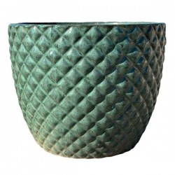 Ceramic Glazed Pot Set 3pcs Green D38x31cm D31x27cm D27x21cm Ceramic Glazed Pot Set 3pcs Green D38x31cm D31x27cm D27x21cm by CERAMART - Round Glazed Clay Pots